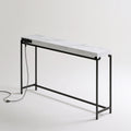 Console d'entrée aux lignes épurées, coloris gris